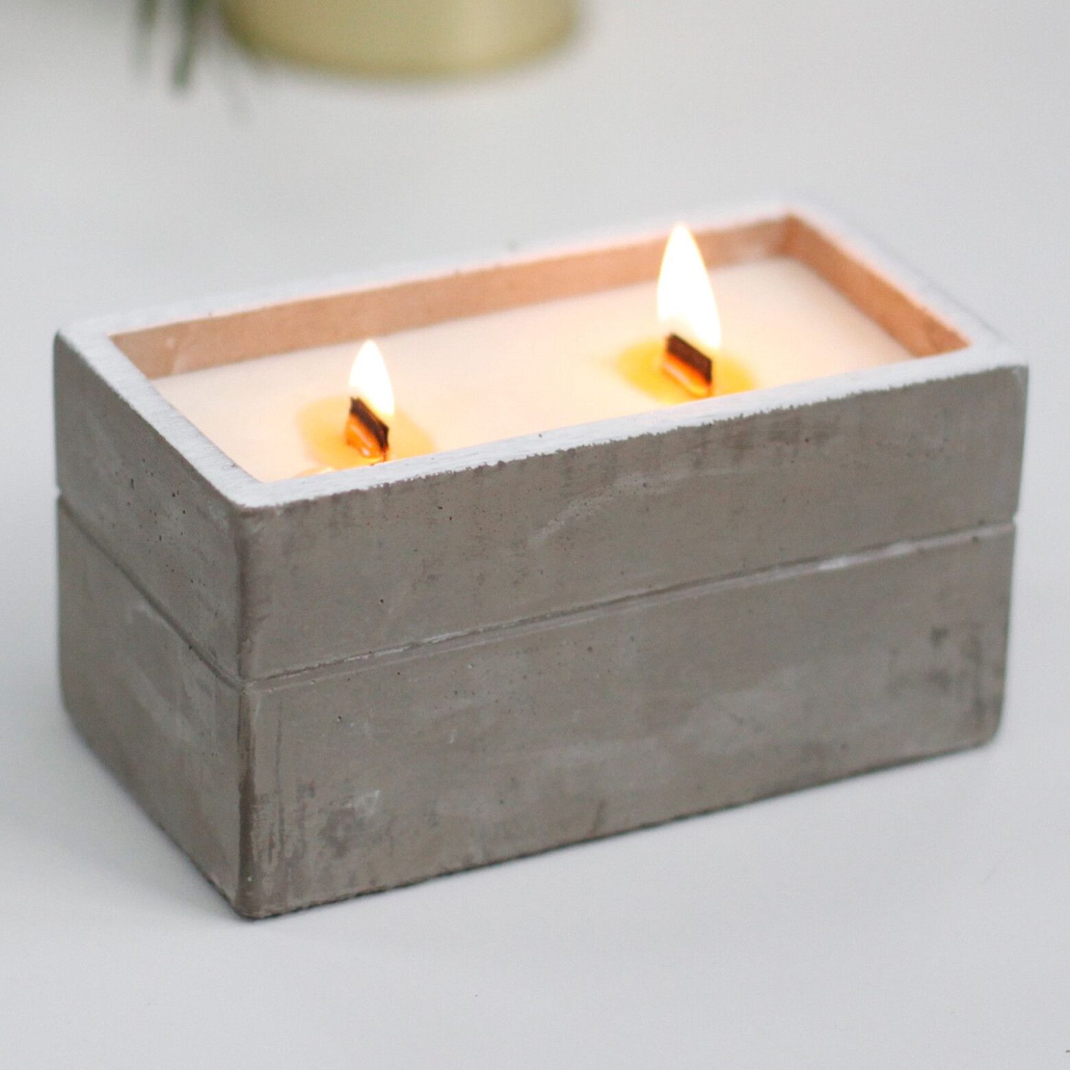 Large Concrete Soy Candle - Clove & Dark Sandal - Image 4