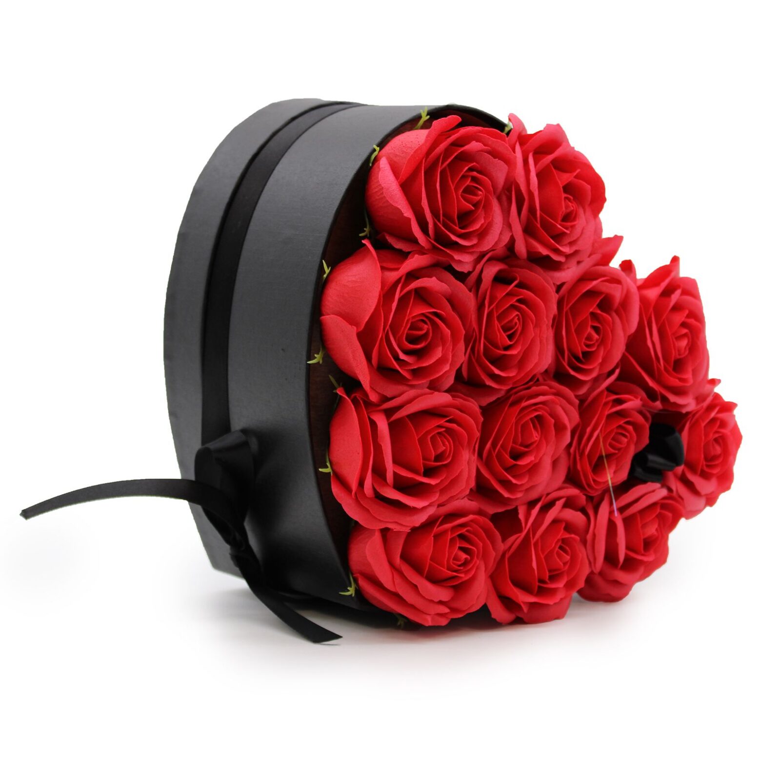 Soap Flower Gift Bouquet - 13 Red Roses - Heart - Imagen 6