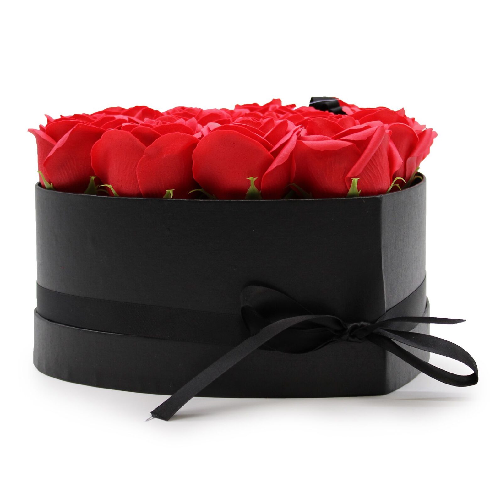 Soap Flower Gift Bouquet - 13 Red Roses - Heart - Imagen 7