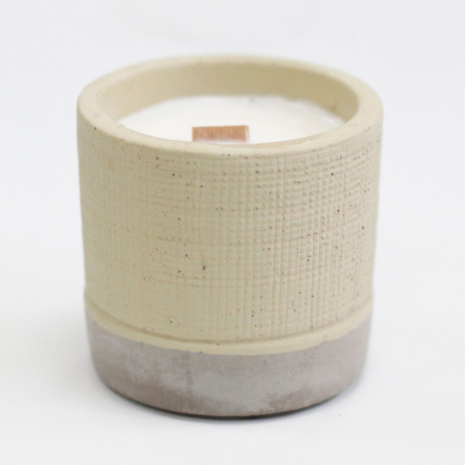 Pot Concrete Soy Candle - Grey - Coffee in the Club - Image 4