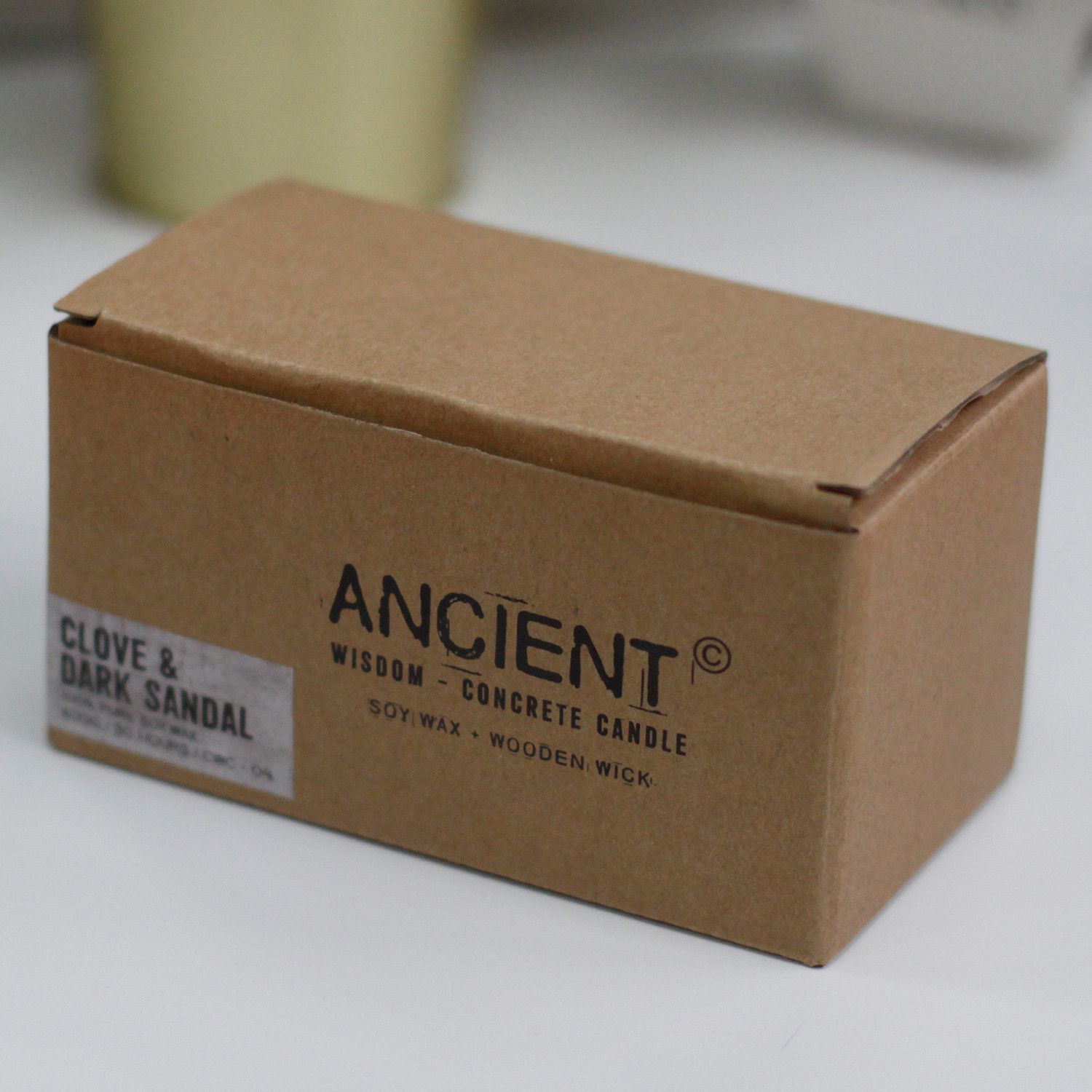 Large Concrete Soy Candle - Clove & Dark Sandal - Image 6
