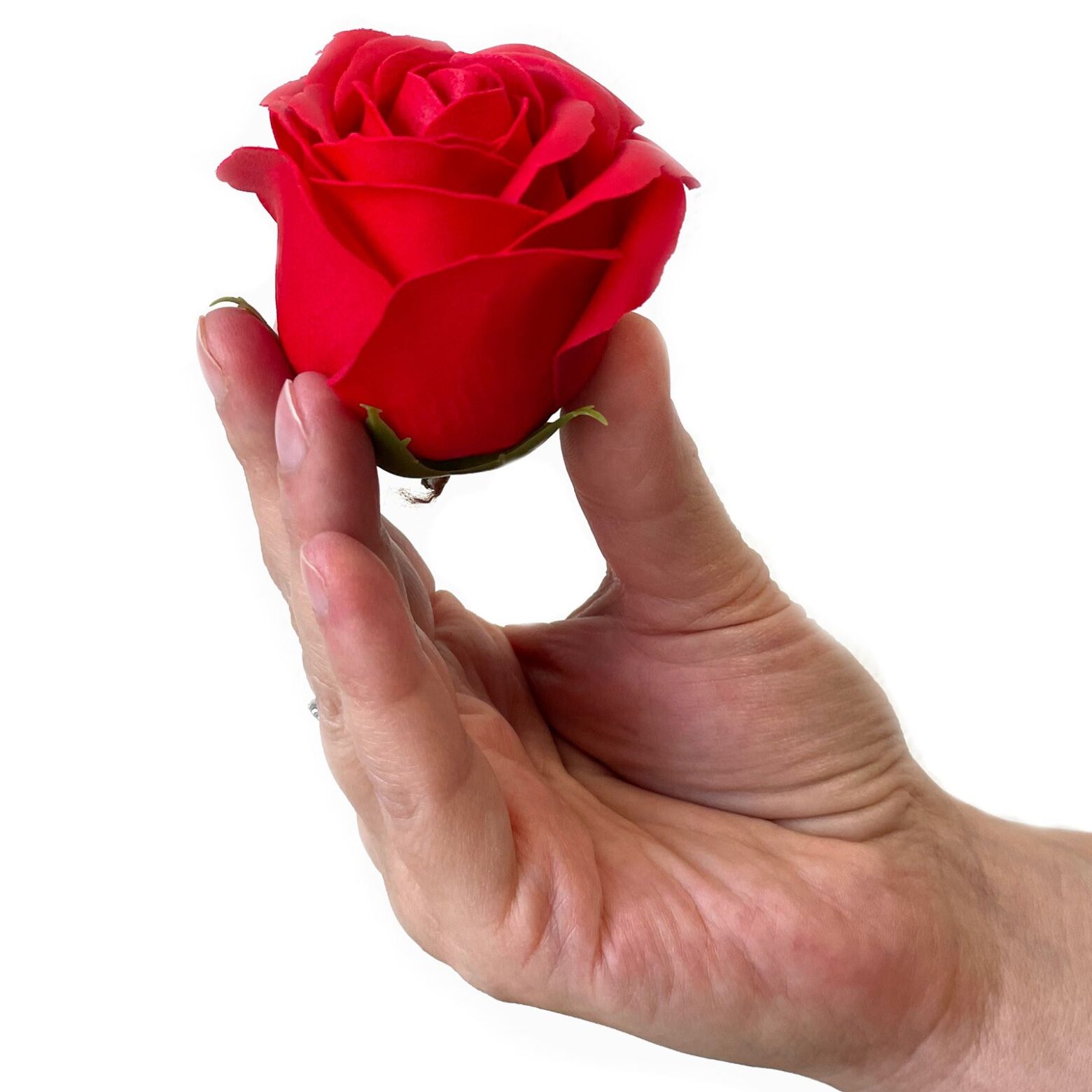 Soap Flower Gift Bouquet - 9 Red Roses - Square - Image 9