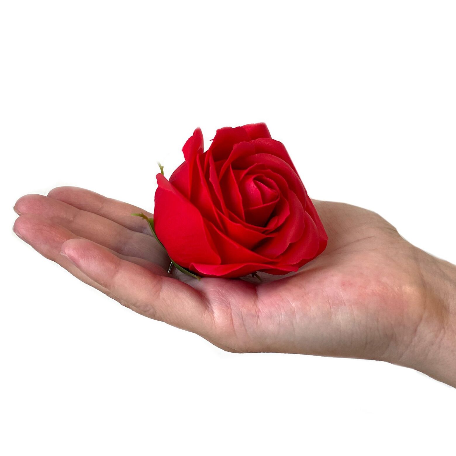 Soap Flower Gift Bouquet - 9 Red Roses - Square - Image 10