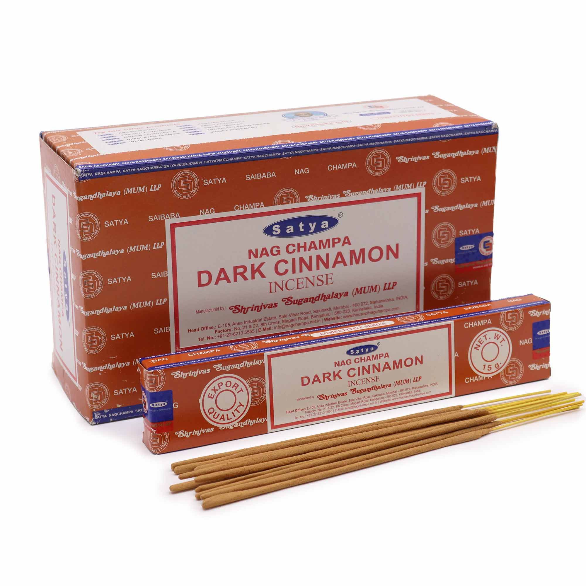 Varitas de incienso Satya 15g - Canela Oscuro
