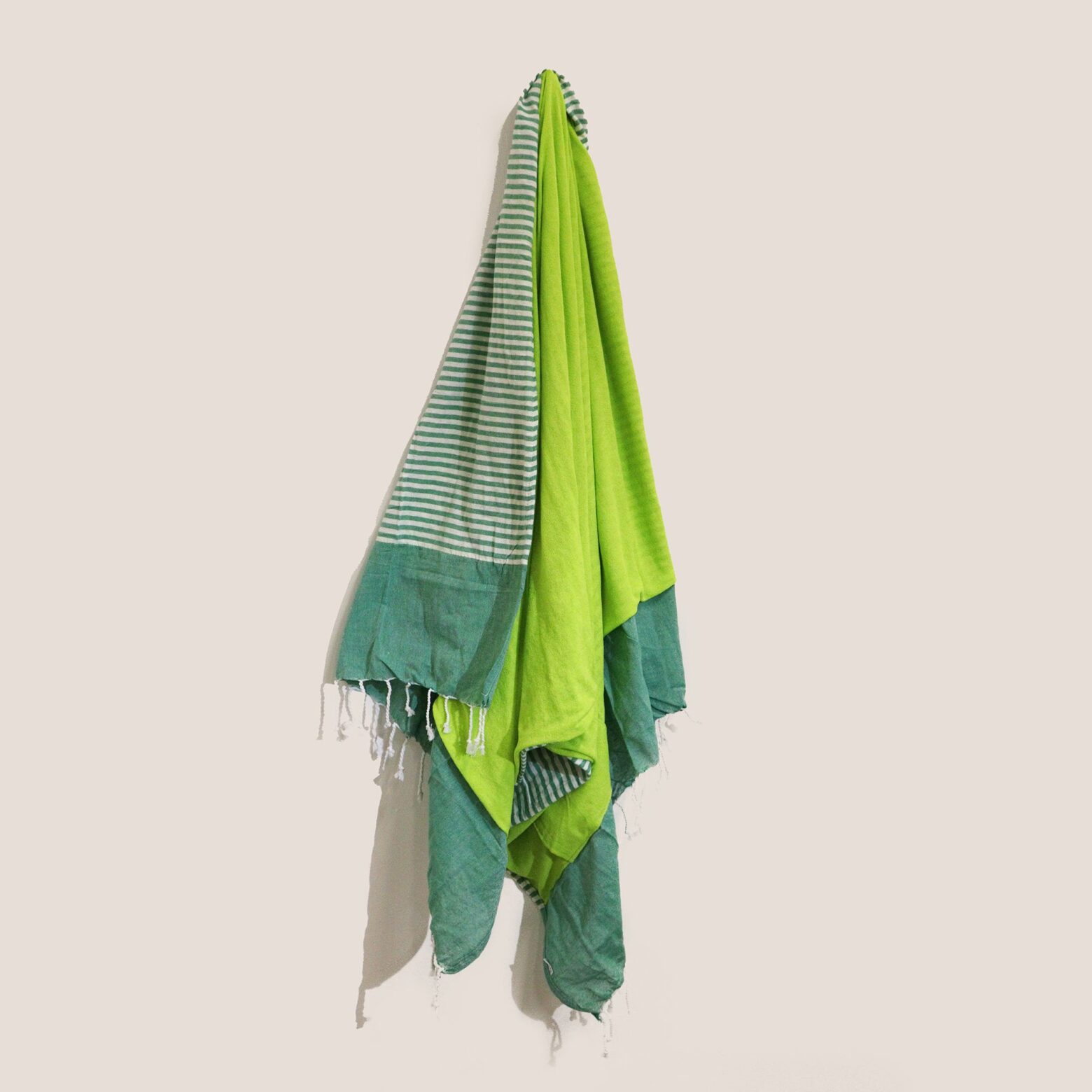 Cotton Pario Towel - 100x180 cm - Picnick Green - Image 3