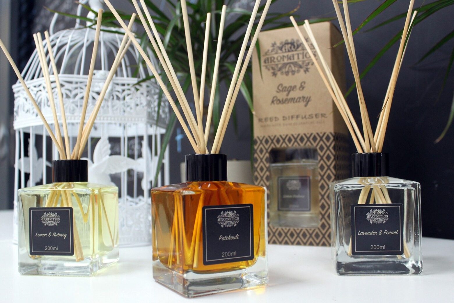 200ml Ylang Ylang & Mandarin Essential Oil Reed Diffuser - Image 5