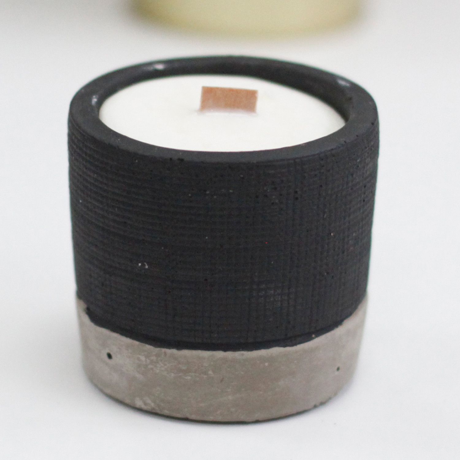 Pot Concrete Soy Candle - Black - Brandy Butter - Image 3