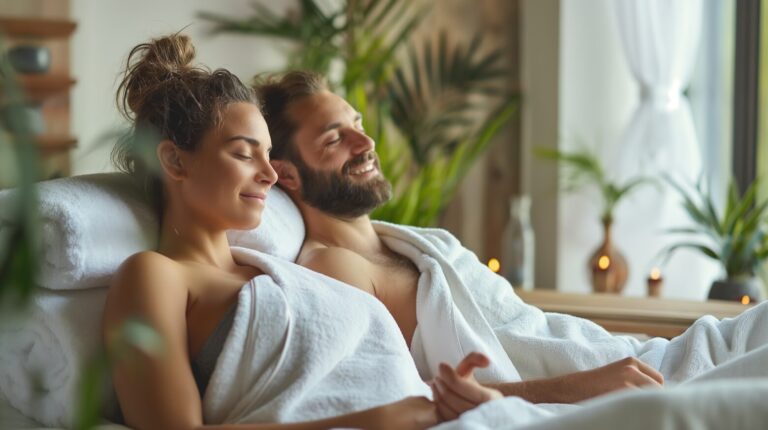 Couples relaxing weekend